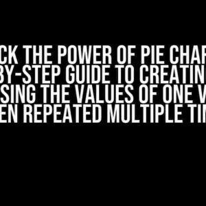 Unlock the Power of Pie Charts: A Step-by-Step Guide to Creating a Pie Chart using the Values of One Variable when Repeated Multiple Times