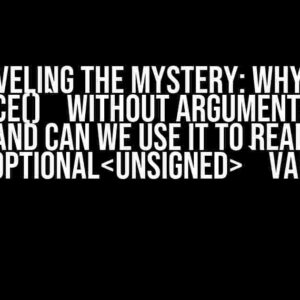 Unraveling the Mystery: Why does `emplace()` without arguments return 0 and can we use it to read a `std::optional` variable?